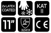 NEO TOOLS Munkakesztyű, AquaWinter, hőszigetelt, vízálló, dupla latex bevonatú poliészter, 11 97-614-11