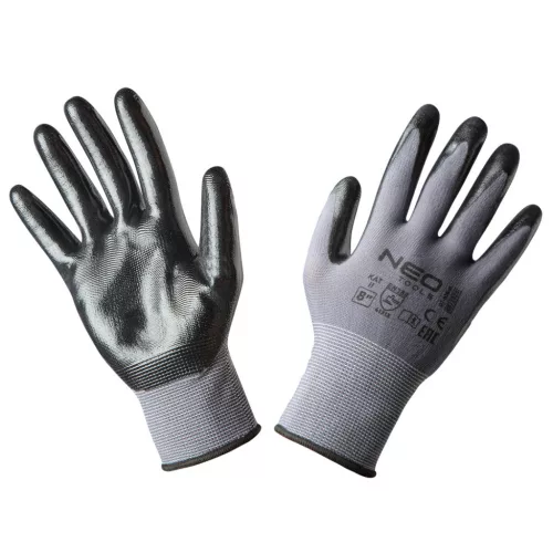 NEO TOOLS Munkakesztyű, nitril bevonatú nylon, 4131X, 8" 97-616-8