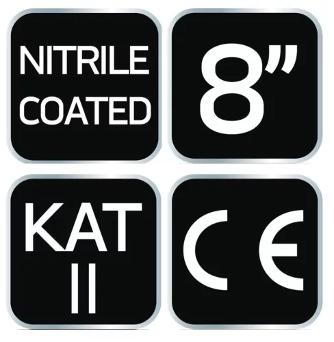 NEO TOOLS Munkakesztyű, nitril bevonatú nylon, 4131X, 8" 97-616-8