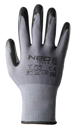 NEO TOOLS Munkakesztyű, nitril bevonatú nylon, 4131X, 9" 97-616-9