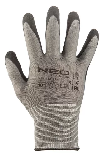 NEO TOOLS Munkakesztyű, latexbevonatú nylon, 3141X, 10" 97-617-10