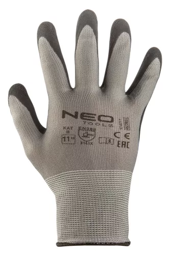 NEO TOOLS Munkakesztyű, latexbevonatú nylon, 3141X,11" 97-617-11