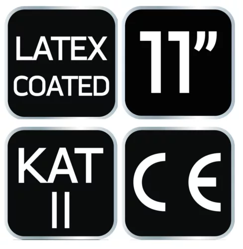 NEO TOOLS Munkakesztyű, latexbevonatú nylon, 3141X,11" 97-617-11
