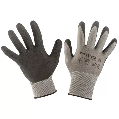 NEO TOOLS Munkakesztyű, latexbevonatú nylon, 3141X, 8" 97-617-8