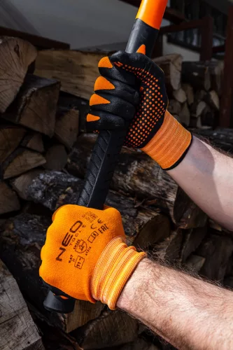 NEO TOOLS Munkakesztyű, nylon, csúszásgátló pöttyökkel, 4131X, 11" 97-621-11