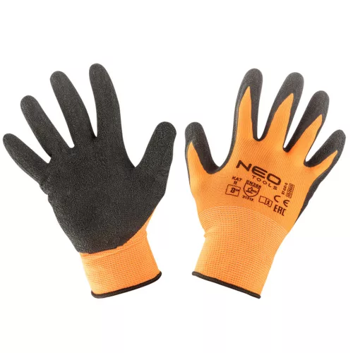NEO TOOLS Munkakesztyű, latexbevonatú poliészter, 3131X, 8" 97-641-8