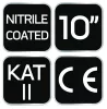 NEO TOOLS Munkakesztyű, nitril bevonatú poliészter, 4131X, 10" 97-642-10