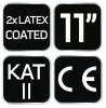 NEO TOOLS Munkakesztyű, latex bevonatú poliészter (2 rétegű), 3141X, 11" 97-643-11