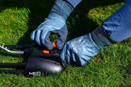 NEO TOOLS Munkakesztyű, latexbevonatú poliészter(2 rétegű), 3141X, 8" 97-643-8