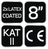 NEO TOOLS Munkakesztyű, latexbevonatú poliészter(2 rétegű), 3141X, 8" 97-643-8