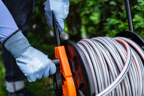 NEO TOOLS Munkakesztyű, latexbevonatú poliészter(2 rétegű), 3141X, 9" 97-643-9