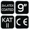 NEO TOOLS Munkakesztyű, latexbevonatú poliészter(2 rétegű), 3141X, 9" 97-643-9
