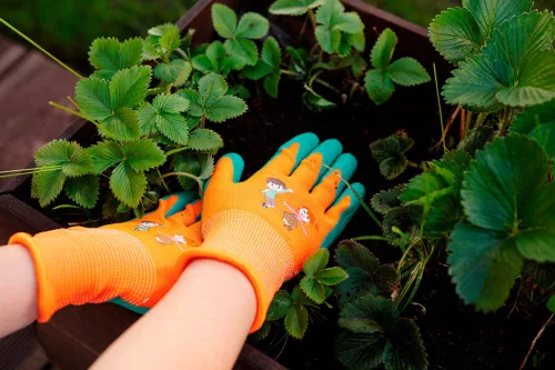 NEO TOOLS Munkakesztyű, gyerek, latex bevonatú poliészter, 3. méret 5-7 éves korig 97-644-3