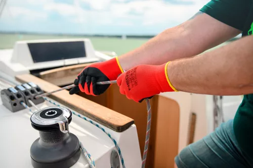 NEO TOOLS Munkakesztyű, latexbevonatú poliészter, 3121X, 10, Rendelési egység: 12db 97-645-10
