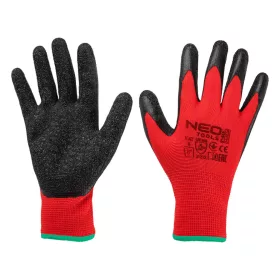  NEO TOOLS Munkakesztyű, latexbevonatú poliészter, 3121X, 8, Rendelési egység: 12db 97-645-8