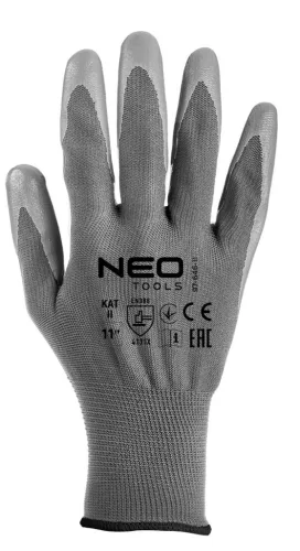 NEO TOOLS Munkakesztyű, poliuretán bevonatú poliészter, 4131X, 11, Rendelési egység: 12db 97-646-11
