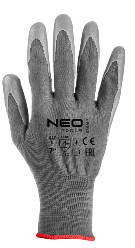 NEO TOOLS Munkakesztyű, poliuretán bevonatú poliészter, 4131X, 7, Rendelési egység: 12db 97-646-7