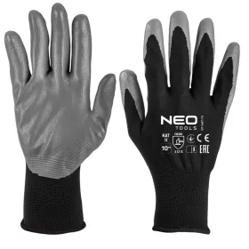   NEO TOOLS Munkakesztyű, nitril bevonatú poliészter, 4131X, 11, Rendelési egység: 12db 97-647-11