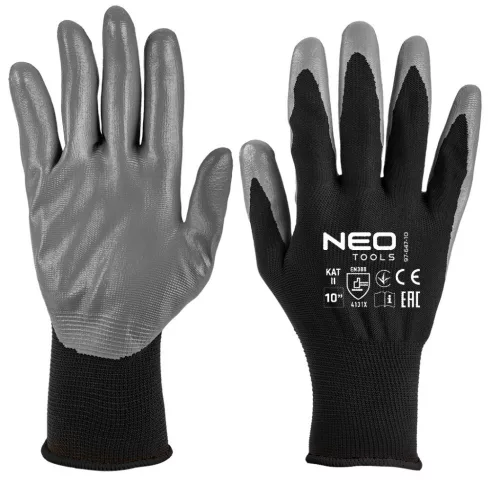 NEO TOOLS Munkakesztyű, nitril bevonatú poliészter, 4131X, 11, Rendelési egység: 12db 97-647-11