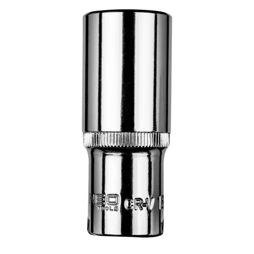 NEO TOOLS Dugókulcs 18mm, 3/8", hosszú hatlapú 25 év garanciával 08-193