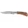 TOPEX Kés, Összecsukható kés retesszel, 8cm penge, fa markolat 98Z007
