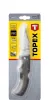 TOPEX Kés, összecsukható kés retesszel, 10cm penge, teljes 220mm 98Z101