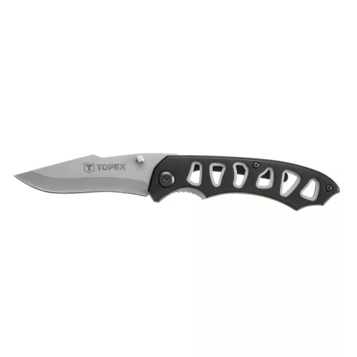 TOPEX Kés, összecsukható kés retesszel, 8cm penge, összecsukott 113mm 98Z107