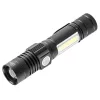 NEO TOOLS Zseblámpa, tölthető, 2 funkciós, USB, 800lum CREE T6 LED, 10W 99-033