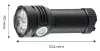 NEO TOOLS Zseblámpa, tölthető, USB, 3300lum, OSRAM P9 LED, 30W 99-037