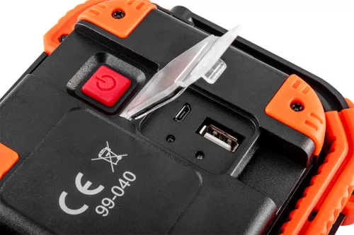 NEO TOOLS Akkus reflektor, talpas, tölthető, 750 + 250lum COB LED, powerbank funkció, 10W 99-040