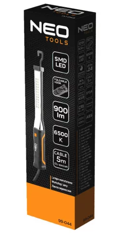 NEO TOOLS Műhely-vizsgálólámpa 10W, 900lum SMD, 5m kábel 2 év garanciával 99-044