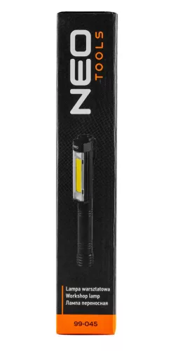 NEO TOOLS Műhely-vizsgálólámpa, elemes 3xAA, 400lum COB LED, 4W 99-045