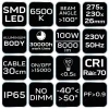 NEO TOOLS Reflektor 230V/100W, 8000lum, SMD led 2 év garanciával 99-054