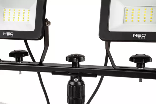 NEO TOOLS Reflektor, állványos 230V/2X50W, 9000lum, SMD led, max.1.8m 2 év garanciával 99-062