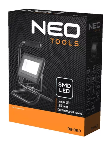 NEO TOOLS Reflektor, talpas 230V/50W, 4500lum, SMD led 2 év garanciával 99-063