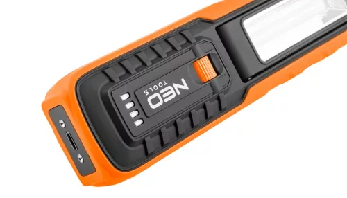 NEO TOOLS Akkus műhely-vizsgálólámpa, tölthető, 500lum COB LED 99-065