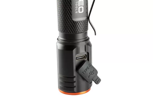 NEO TOOLS Zseblámpa, tölthető USB C, 2000lum CHN LED 99-067