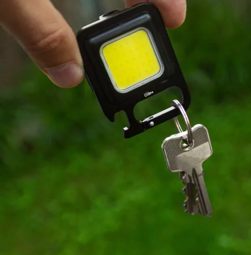 NEO TOOLS Kulcstartó lámpa, COB led, akkumulátor, palacknyitóval és mágnessel 99-109