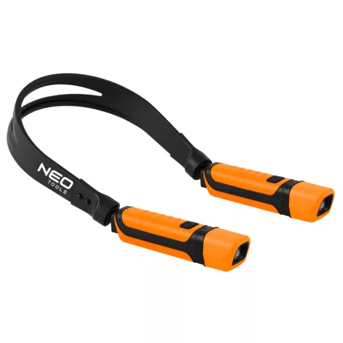 NEO TOOLS Nyaklámpa, munkalámpa, 2-2W, 3.7 V akkumulátor, 300lm, levehető lámpák 99-112