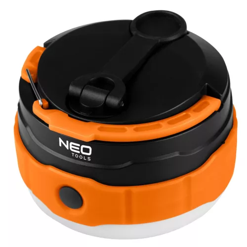 NEO TOOLS Akkus 3az1-ben Kempinglámpa/zseblámpa/powerbank, 500lm, 3,7V/2000mAh, USB és kézi tekerődinamós töltés 99-118