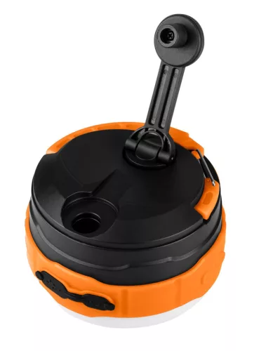 NEO TOOLS Akkus 3az1-ben Kempinglámpa/zseblámpa/powerbank, 500lm, 3,7V/2000mAh, USB és kézi tekerődinamós töltés 99-118