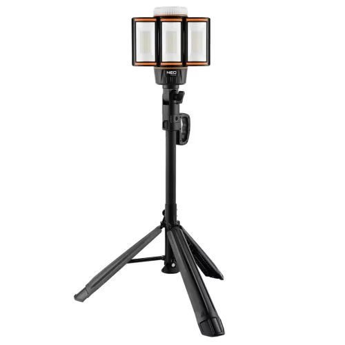 NEO TOOLS Reflektor, állványos, akkumulátoros, 5000lm fényerő + töltő 99-121
