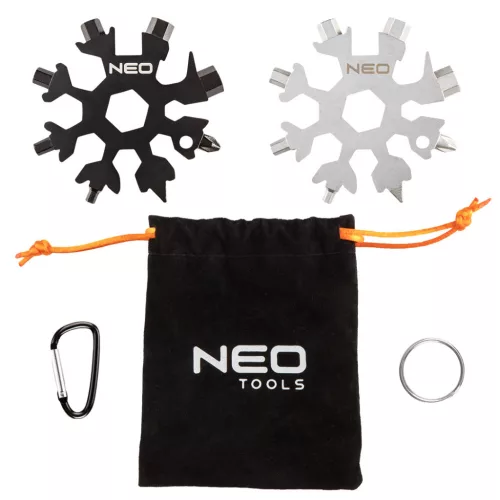 NEO TOOLS Multifunkciós szerszám hópehely 19az1-ben, 2db GD015