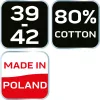 NEO TOOLS Munkazokni, 80% pamut, szerszám mintás 39-42, narancs/fekete GD017