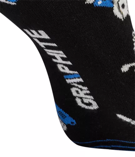 GRAPHITE Munkazokni, 80% pamut, szerszám mintás43-46, kék/fekete, Graphite GD033