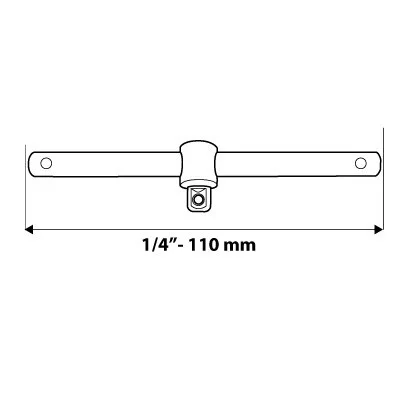 NEO TOOLS T-HAJTÓKAR 1/4" 25 év garanciával 08-256