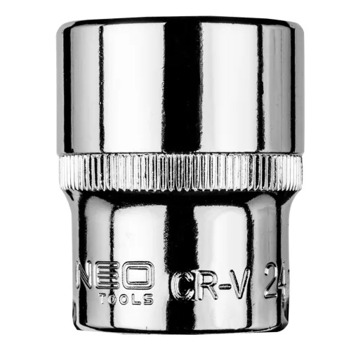 NEO TOOLS Dugókulcs 24mm, 1/2", hatlapú 25 év garanciával 08-424