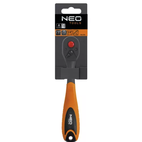 NEO TOOLS Racsnis kulcs 1/4" 150mm 25 év garanciával 08-514
