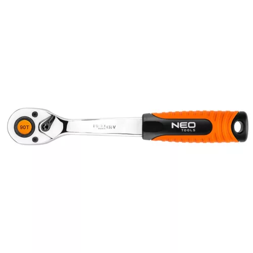 NEO TOOLS Racsnis kulcs 3/8", 90 fog 25 év garanciával 08-533