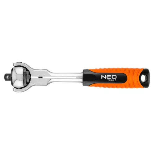 NEO TOOLS Racsnis kulcs 3/8", forgófejes 360°, 72 fog 25 év garanciával 08-543